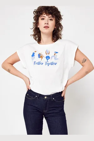 IKKS Tee Shirt Col Rond QW10144 - Abbigliamento - Taglia M
