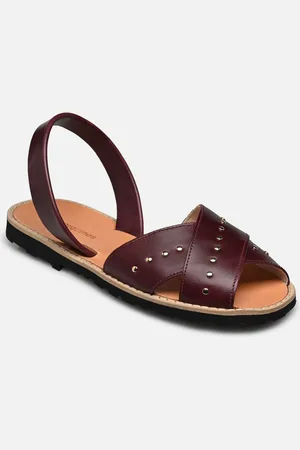 MINORQUINES Avarca Rock Cuir Vintage Burdeos - Sandali e scarpe aperte - Taglia 36