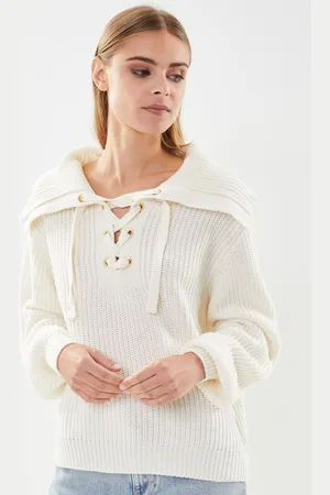VERO MODA Vmlea Ls Tie V-Neck Pullover Fr - Abbigliamento - Taglia S
