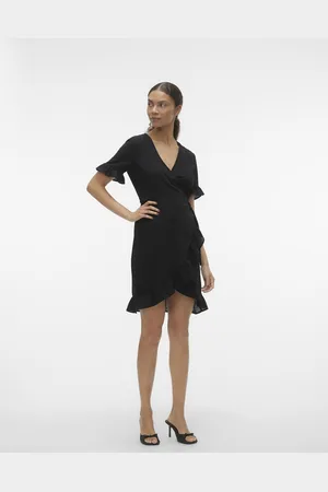 VERO MODA Vmchris Ss Short Wrap Dress Wvn Ga - Abbigliamento - Taglia XS