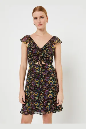 IKKS Robe Courte Ample Imprime - BW30525 - Abbigliamento - Taglia 34