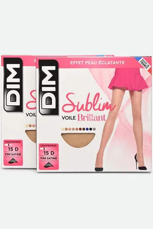 Dim Sublim Voile Brillant Collant 15D - Lot de 2 - Calze e collant - Taglia 1