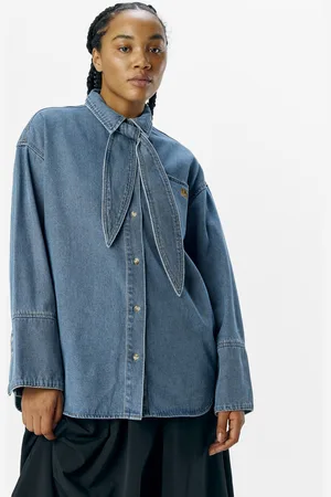 Object OBJNEEL LO L/S DENIM SHIRT 137 - Abbigliamento - Taglia L