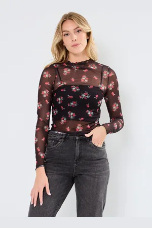 Noisy May NMLESLEY HIGHNECK TOP JRS FWD - Abbigliamento - Taglia L