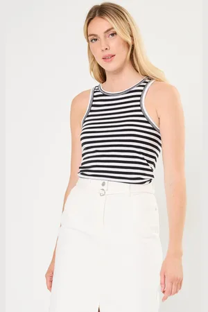 Noisy May Nmstripe Maya S/L Halterneck Top Jrs - Abbigliamento - Taglia XS