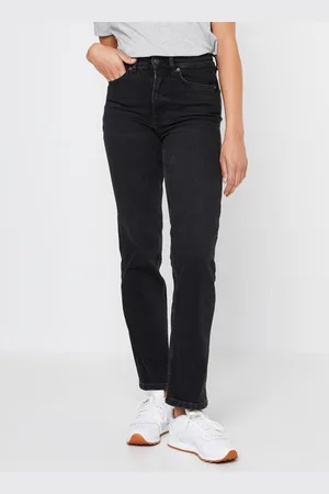 SELECTED Slfmarie Hw Straight Black W Jean U Noos - Abbigliamento - Taglia 26 X 32