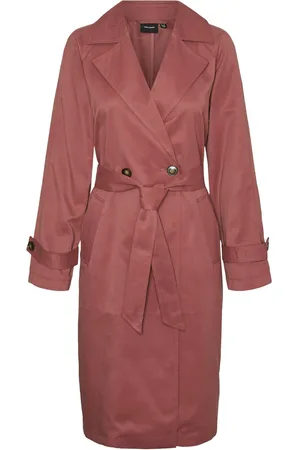 VERO MODA VMLOU LONG TRENCHCOAT ENT - Abbigliamento - Taglia L