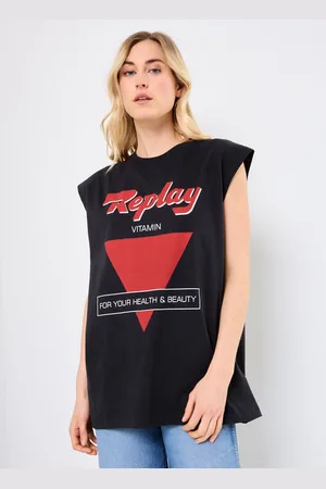 Replay BOYFRIEND T-Shirt JERSEY - Abbigliamento - Taglia XXS