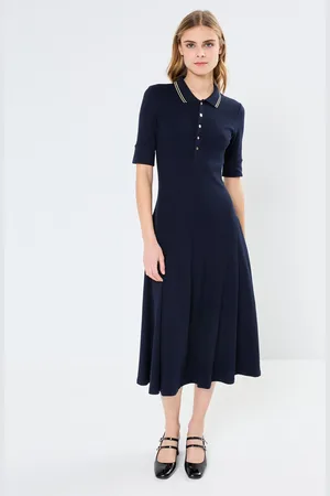 Ralph Lauren Lillianna-Elbow Sleeve-Day Dress - Abbigliamento - Taglia L