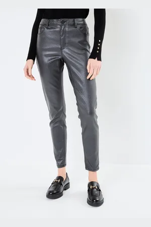 VILA VISARAH RW GLITTER COATED JEANS BLKR - Abbigliamento - Taglia L X 30