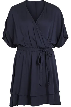 VILA Vizendaya 2/4 Short Dress/Rou - Abbigliamento - Taglia 34