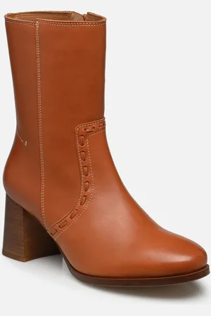 Vanessa Bruno Bottines Seventies Talon 70Mm En Cuir Lisse - Stivaletti e tronchetti - Taglia 37