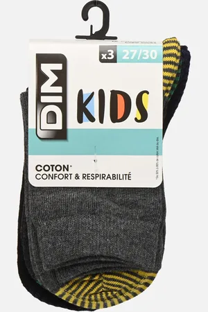 Dim Mix & Match Coton Mi-Chaussettes X3 Enfant - Calze e collant - Taglia 27 - 30