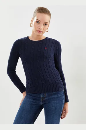 Ralph Lauren Pull torsadé à col rond en coton - Abbigliamento - Taglia L