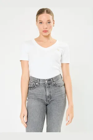 Calvin Klein Woven Label Rib V-Ne J20J223274 - Abbigliamento - Taglia L