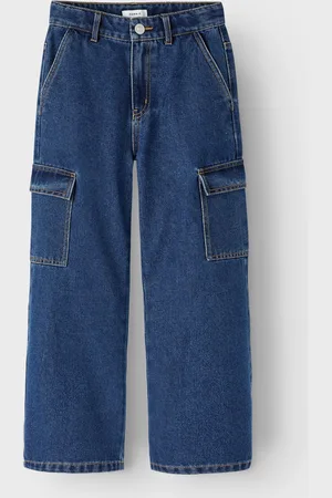 NAME IT Nkfrose Hw Wide Cargo Jeans 6190-Bs Noos - Abbigliamento - Taglia 6A