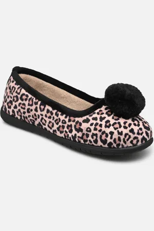 Isotoner Ballerine Ergonomique EveryWear suédine – pompon fausse fourrure - Pantofole - Taglia 36