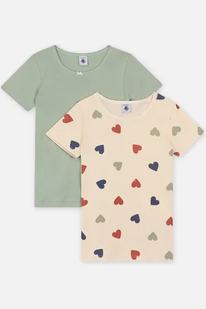 Petit Bateau 2 Tee Shirts MC A0BC600 - Abbigliamento - Taglia 5A