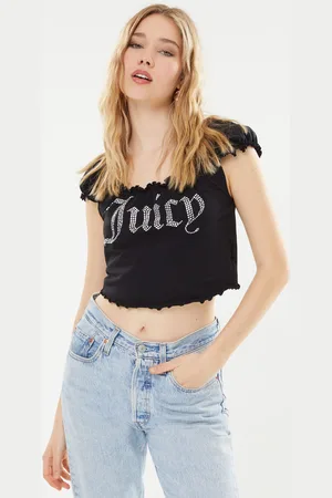 Juicy Couture Brodie Square Neck Lettuce Tank top - Abbigliamento - Taglia S