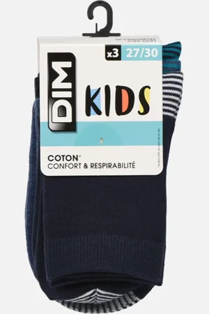 Dim Mix & Match Coton Mi-Chaussettes X3 Enfant - Calze e collant - Taglia 27 - 30