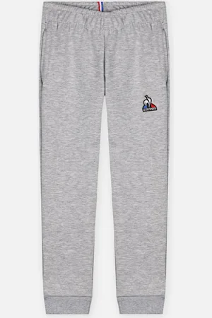 Le Coq Sportif ESS Pant Slim N°1 Enfant Gris Chiné Clair - Abbigliamento - Taglia 10A