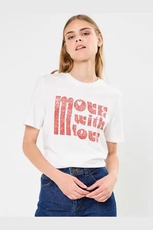 VILA VISYBIL STAR O-NECK S/S T-SHIRT - Abbigliamento - Taglia L