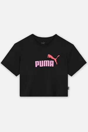 PUMA Girls Logo Cropped Tee - Abbigliamento - Taglia 6A
