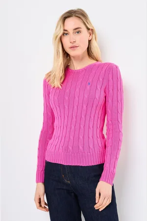 Ralph Lauren Pull torsadé à col rond en coton - Abbigliamento - Taglia L