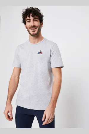 Le Coq Sportif ESS Tee SS N°4 M gris chiné clair - Abbigliamento - Taglia S