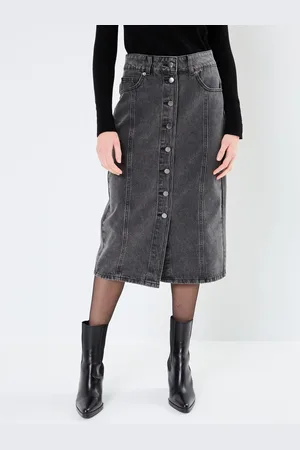 VILA VIMORA HW MIDI DENIM SKIRT/ROU - Abbigliamento - Taglia 36