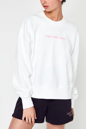 Calvin Klein Shrunken Institutional Crew Neck - Abbigliamento - Taglia S