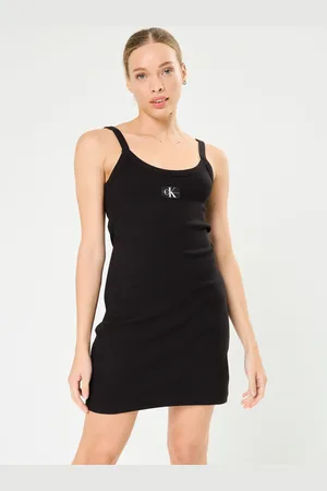 Calvin Klein Woven Label Rib Tank J20J223516 - Abbigliamento - Taglia L
