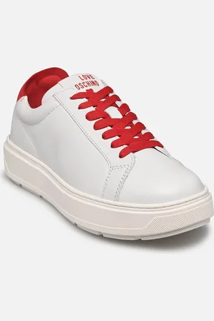 Moschino SNEAKERD.BOLD40 VIT BIAN/NAPPA ROSS - Sneakers - Taglia 36