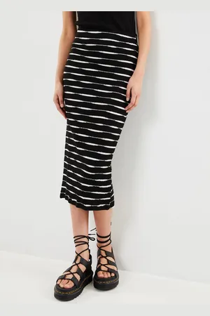 Noisy May Nmmalina Stripe Tube Ankle Skirt Jrs - Abbigliamento - Taglia XS