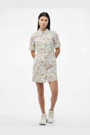 Pieces® Pcblume Ss A-Shape Dress Aop Bc - Abbigliamento - Taglia XS