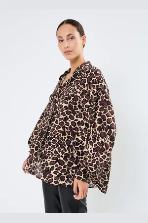 Replay Chemise Oversize Leopard - Abbigliamento - Taglia XS