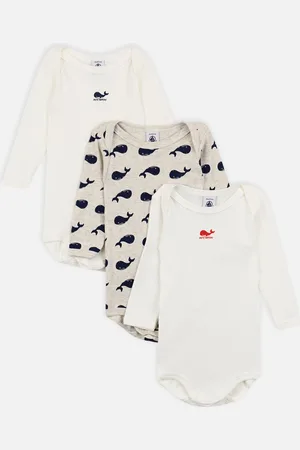 Petit Bateau 3 Bodies US ML A0BG800 - Abbigliamento - Taglia 12M