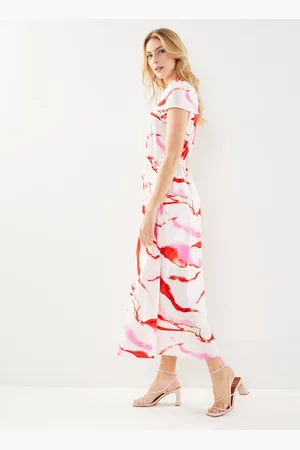 SELECTED Slfmarine Ss Aop Ankle Dress B - Abbigliamento - Taglia 34