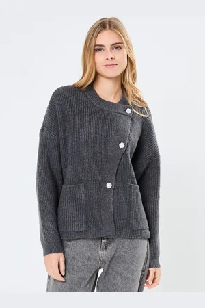 Pieces® Pcsiga Ls Overlap Knit Cardigan Bc - Abbigliamento - Taglia XS