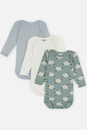 Petit Bateau 3 Bodies US ML A0BFN00 - Abbigliamento - Taglia 24M
