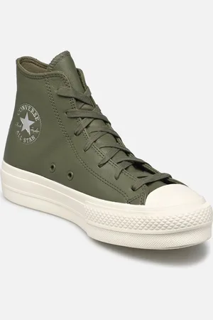 Converse Chuck Taylor All Star Lift Leather Matte Neutrals Hi W - Sneakers - Taglia 36