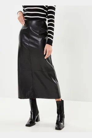 Noisy May Nmclara Pu Hw Long Skirt Wvn - Abbigliamento - Taglia XS
