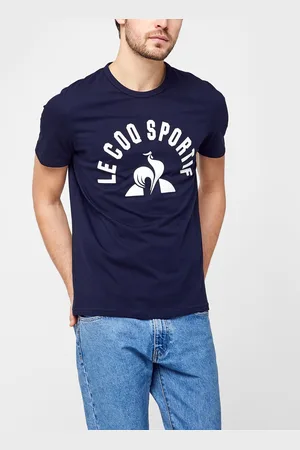 Le Coq Sportif BAT Tee SS N°2 M Sky Captain - New Optical White - Abbigliamento - Taglia S