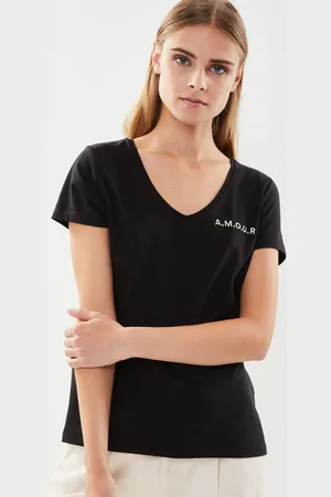 Pieces® Pcvilly Tee Emb Kac Fc - Abbigliamento - Taglia XS