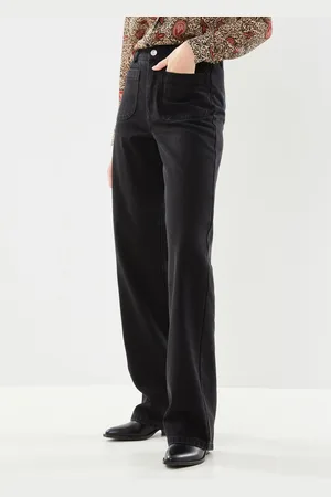 Pieces® PCAMA HW WIDE JEANS BLC - Abbigliamento - Taglia XS