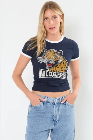 Noisy May NMKATINKA S/S COLLEGE TEE FWD JRS - Abbigliamento - Taglia L