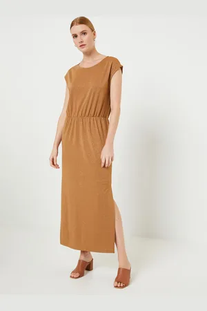 VILA Viluxi Glitter S/S Ankle Dress/C24 - Abbigliamento - Taglia M