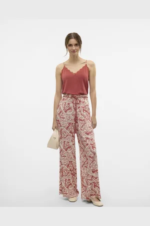 VERO MODA VMBALI HW WIDE PANTS WVN BTQ GA - Abbigliamento - Taglia L