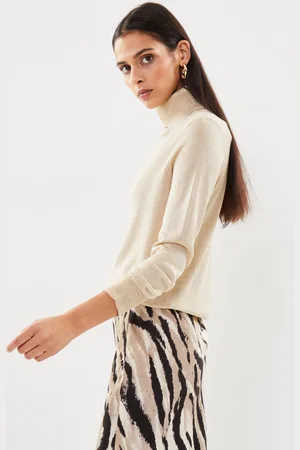 VILA Vianta Roll-Neck L/S Glitter Knit Top - Abbigliamento - Taglia XS
