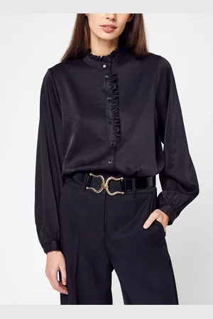 SELECTED Slfmarit Ls Ruffled Shirt B - Abbigliamento - Taglia 36